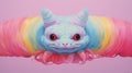 Hyper-realistic Snail-shaped Unicorn In Rococo Pastel Colors By Liam Wong