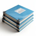 Hyper Realistic Stacked Notebooks - Detailed Commercial Imagery Royalty Free Stock Photo