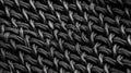 Hyper-realistic Texture of Black Wicker Nylon Material