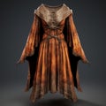 Hyper Realistic Unreal Engine 5 Old Robe Model - Dark Orange And Beige