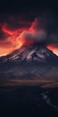 Hyper-realistic Volcano At Night: A Contest-winning Nature Scene