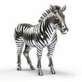 Hyper-realistic Zebra Metal Statue: Free Photo With Clever Cartoon Style