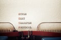 Hyper text transfer protocol Royalty Free Stock Photo