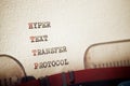 Hyper text transfer protocol Royalty Free Stock Photo