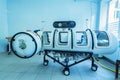 Hyperbaric oxygen therapy chamber tank Royalty Free Stock Photo