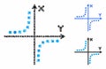 Hyperbola plot Composition Icon of Circles