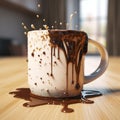 Hyperbole Coffee Cup: Unreal Engine Inspired Mug With Chocolate Drips