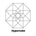 Hypercube vector icon