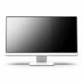 Hyperealistic Computer Monitor Mockup On White Background