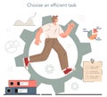 Hyperfocus idea, how to become more efficient. Choose an efficient task.