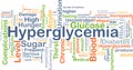 Hyperglycemia background concept Royalty Free Stock Photo