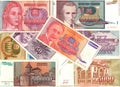 Hyperinflation of Yugoslavian dinar banknotes Royalty Free Stock Photo