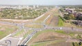 Hyperlapse of a traffic intersection, connecting the Gaasperdammertunnel, the A9 Highway and Holendrecht, next to the