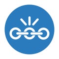 Hyperlink icon, External link blue symbol