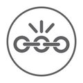 Hyperlink icon, External link gray symbol
