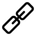 Hyperlink icon in line style for any projects