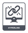 hyperlink icon in trendy design style. hyperlink icon isolated on white background. hyperlink vector icon simple and modern flat