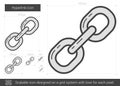 Hyperlink line icon.