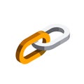 Hyperlink web isometric icon