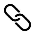 HyperlinkLine Style vector icon which can easily modify or edit Royalty Free Stock Photo