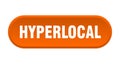 hyperlocal button Royalty Free Stock Photo