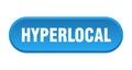 hyperlocal button Royalty Free Stock Photo