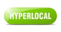 hyperlocal button. hyperlocal sign. key. push button. Royalty Free Stock Photo