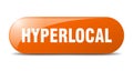hyperlocal button. hyperlocal sign. key. push button. Royalty Free Stock Photo