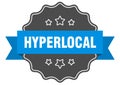 hyperlocal label Royalty Free Stock Photo