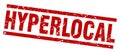 hyperlocal stamp Royalty Free Stock Photo