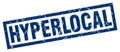 hyperlocal stamp Royalty Free Stock Photo