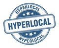 hyperlocal stamp. hyperlocal round grunge sign. Royalty Free Stock Photo