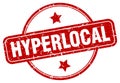 hyperlocal stamp. hyperlocal round grunge sign. Royalty Free Stock Photo