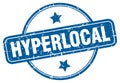 hyperlocal stamp. hyperlocal round grunge sign. Royalty Free Stock Photo