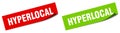hyperlocal sticker. hyperlocal sign set. Royalty Free Stock Photo