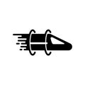 Hyperloop icon. The Hyperloop is a proposed mode of passenger and freight transportation. Royalty Free Stock Photo