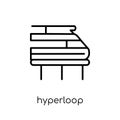 Hyperloop icon. Trendy modern flat linear vector Hyperloop icon
