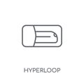 Hyperloop linear icon. Modern outline Hyperloop logo concept on