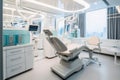 A hypermodern treatment room for dentistry Royalty Free Stock Photo