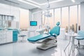 A hypermodern treatment room for dentistry Royalty Free Stock Photo