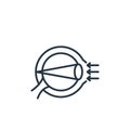 hyperopia vector icon. hyperopia editable stroke. hyperopia linear symbol for use on web and mobile apps, logo, print media. Thin