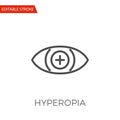 Hyperopia Vector Icon