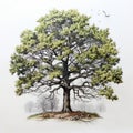 Hyperrealistic Colored Pencil Drawings Of An Old Tree