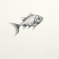 Hyperrealistic Composition Of A Fish With A Stick