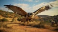 Hyperrealistic Falcon In Flight: Unreal Engine Rendered Wildlife Portraits