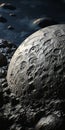 Hyperrealistic Fantasy: Exploring The Intricate Surface Of The Moon Royalty Free Stock Photo
