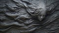 Hyperrealistic Fantasy Sculpture: White Draped Face In Naturalistic Ocean Waves