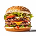 Hyperrealistic Hamburger: A Stunning 8k Photo Of A Cheese Burger