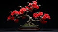 Hyperrealistic Hibiscus Bonsai Tree: Imperial Ipa Minimalist Desktop Wallpaper