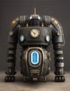 Hyperrealistic image of mechtorian rusty retrobot Royalty Free Stock Photo